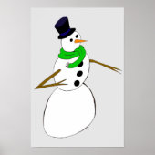 Poster un bonhomme de neige (Devant)