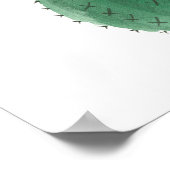 Poster Un bonhomme de neige de Noël très cactus (Coin)