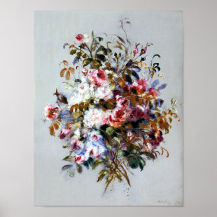 Poster Un bouquet de Roses de Renoir Print