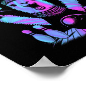 Poster Un Bowling Cool Llama Avec Frappe De Foudre (Coin)