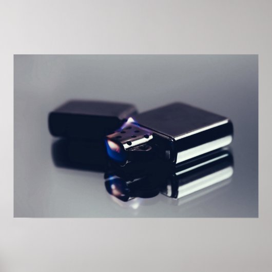 Poster Un briquet Zippo. Art (Devant)