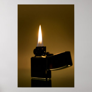 Poster Un briquet Zippo. Art