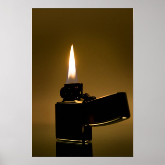 Poster Un briquet Zippo. Art (Devant)