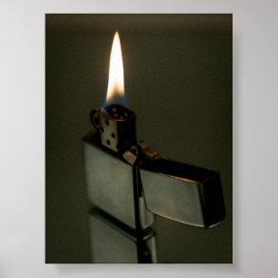 Poster Un briquet Zippo. Art