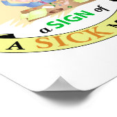 Poster Un bureau propre est un signe de l'affiche de l'es (Coin)