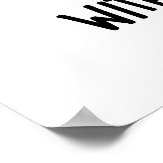 Poster Un Burger Sans Fromage Comme Un Hug Sans Squeeze (Coin)