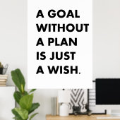 Poster Un but sans plan (Bureau à domicile)