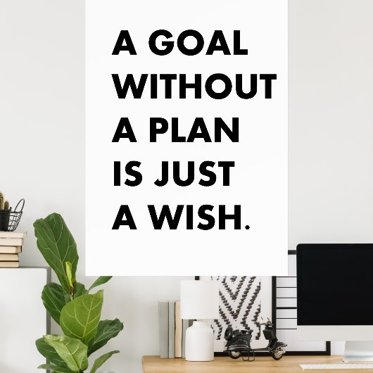 Poster Un but sans plan (Bureau à domicile)
