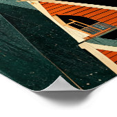 Poster Un Cabine à cadre dans les bois (Coin)