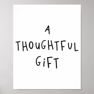 Poster Un cadeau attentionné Cadeau drôle