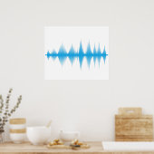 Poster Un cadeau d'art à ondes sonores pour elle / lui (Cuisine)