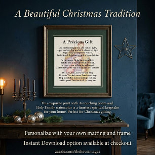 Poster Un cadeau précieux de Noël