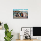 Poster Un camp indien Piute avec les indigènes du Nevada (Bureau à domicile)