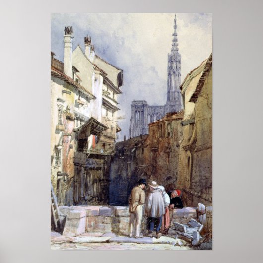 Poster Un canal à Strasbourg (Devant)