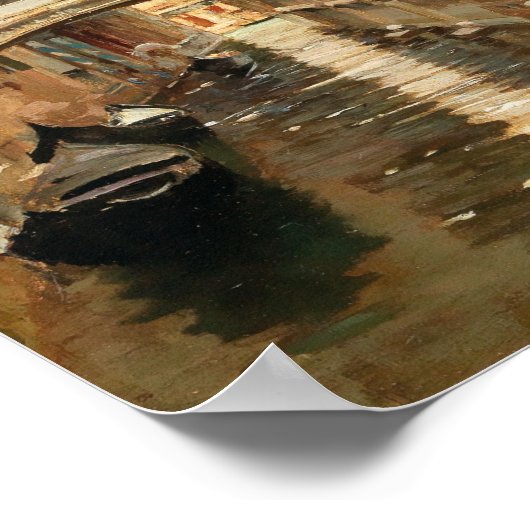 Poster Un canal à Venise (Coin)