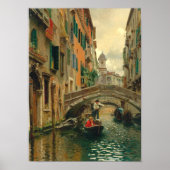 Poster Un canal tranquille, Venise (Devant)