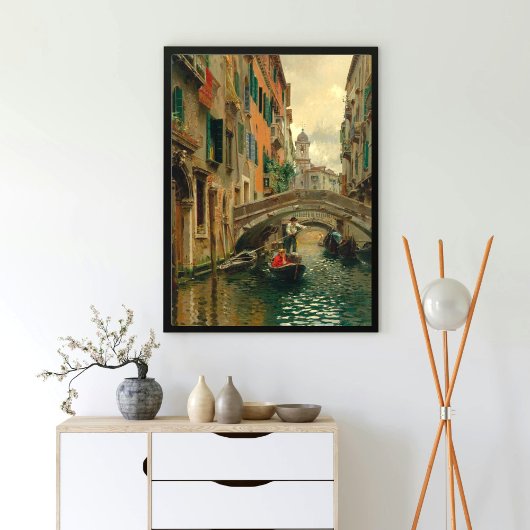 Poster Un canal tranquille, Venise