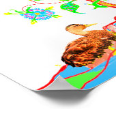 Poster Un canard et un arbre de vie (Coin)