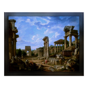 Poster Un Capriccio du Forum Romain par Giovanni Pannini