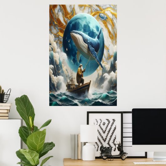 Poster Un Catch Cosmique Des Pêcheurs (Bureau à domicile)