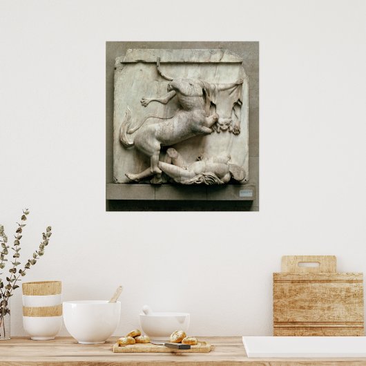 Poster Un Centaur triomphant sur un Lapith (Cuisine)