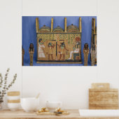 Poster Un cercueil Ushabti avec une scène de psychostase (Cuisine)