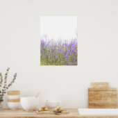 Poster Un champ de fleurs sauvages violets (Cuisine)