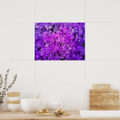 Poster Un champ de marguerites violettes et roses (Cuisine)