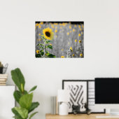 Poster Un champ de tournesols (Bureau à domicile)
