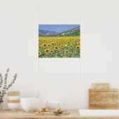 Poster un champ de tournesols (Cuisine)