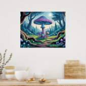 Poster Un champignon violet (Cuisine)