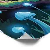 Poster Un champignon violet (Coin)