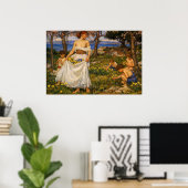 Poster Un Chant du Printemps par John William Waterhouse (Bureau à domicile)