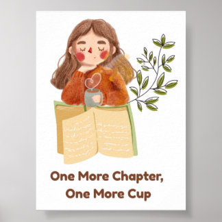 Poster Un chapitre de plus, une tasse de plus | Amateur d