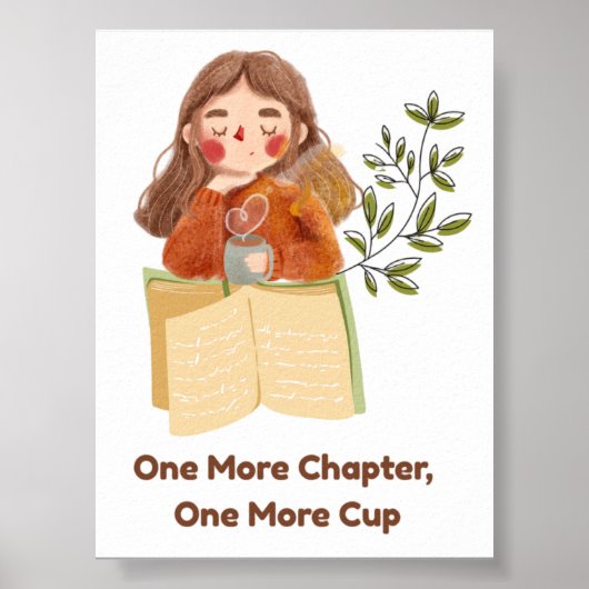 Poster Un chapitre de plus, une tasse de plus | Amateur d (Devant)