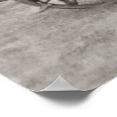 Poster Un chariot de foin chargé et des ouvriers (Coin)