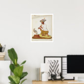 Poster Un charmeur de serpent indien avec une Cobra, d'un (Bureau à domicile)