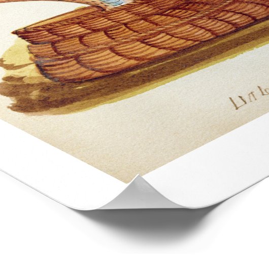 Poster Un charmeur de serpent indien avec une Cobra, d'un (Coin)