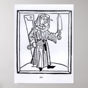 Poster Un charpentier