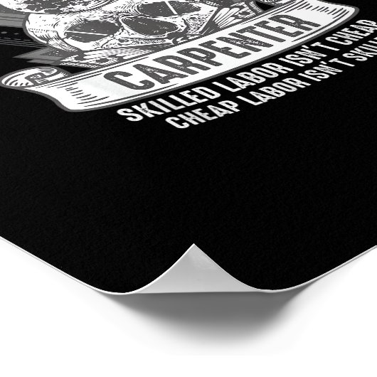 Poster Un charpentier syndical fier, une main-d’oeuvre qu (Coin)