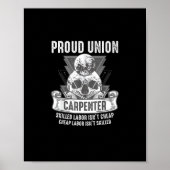 Poster Un charpentier syndical fier, une main-d’oeuvre qu (Devant)