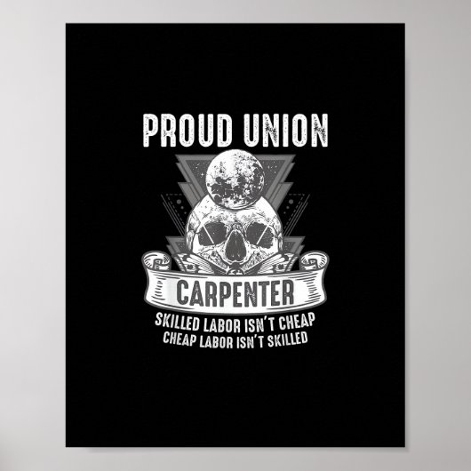 Poster Un charpentier syndical fier, une main-d’oeuvre qu (Devant)