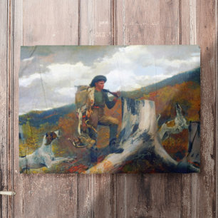 Poster Un chasseur et chiens Winslow Homer Vers 1891