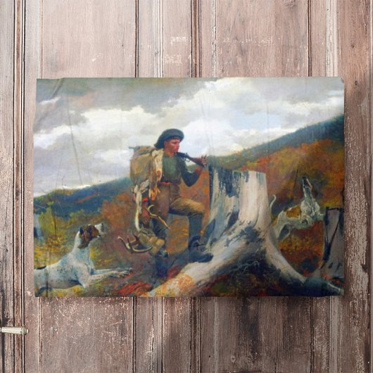 Poster Un chasseur et des chiens Winslow Homer Circa 1891