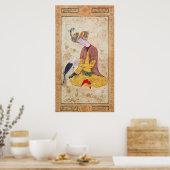 Poster Un chasseur frappe son faucon (Cuisine)