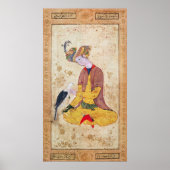 Poster Un chasseur frappe son faucon (Devant)