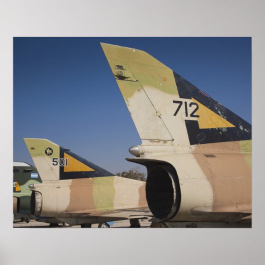 Poster Un chasseur Kfir construit par Israël (Devant)