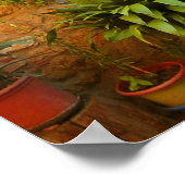 Poster Un chat cherche l'entrée à la maison à Pienza, Ita (Coin)