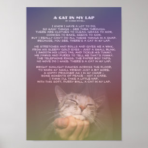 Poster Un chat dans mon recouvrement