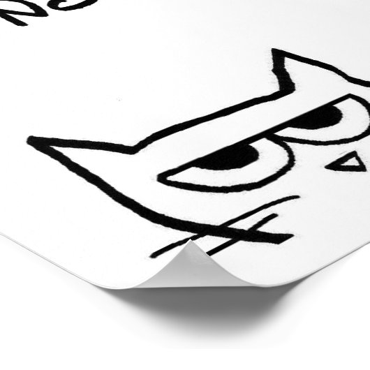 Poster Un chat en colère ressemblerait-il à un chaton ? - (Coin)